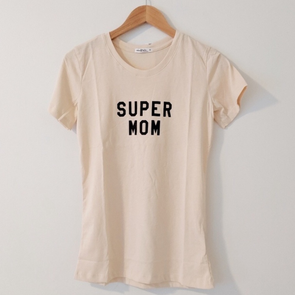 ANTHROPOLOGIE Super Mom Graphic Tee